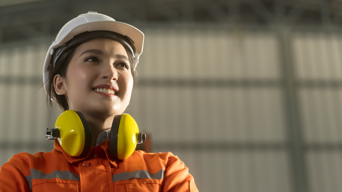 vêtements de sécurité sur un chantier
